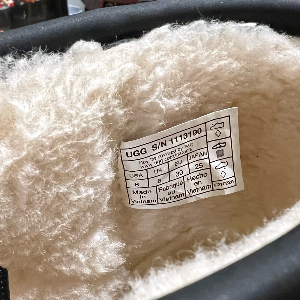 UGG Cream Shearling Ankle Boots - Picture 6 of 6